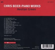 Chris Beier (geb. 1953): Piano Works VIII: Aeolian Green, CD