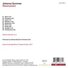 Johanna Summer (geb. 1995): Resonanzen, CD