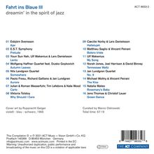 Fahrt ins Blaue III - Dreamin’ In The Spirit Of Jazz, CD