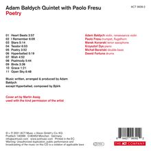 Adam Bałdych (geb. 1986): Poetry, CD