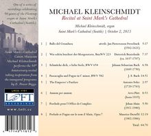 Michael Kleinschmidt - Recital at Saint Mark's Cathedral, CD