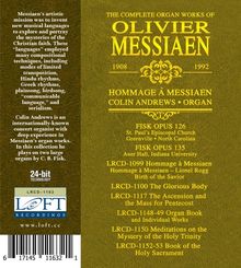 Olivier Messiaen (1908-1992): Sämtliche Orgelwerke, 8 CDs