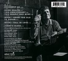 Texte: Titel und Zeiten von Musikstücken, Musiker-Namen, Produktionsinformationen. 
Rechts eine sitzende Person mit Trompete.