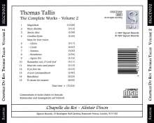 Thomas Tallis (1505-1585): Complete Works Vol.2, CD