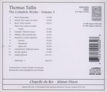 Thomas Tallis (1505-1585): Complete Works Vol.3, CD