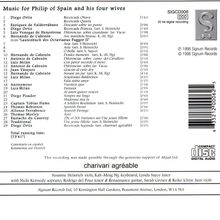 Music for Philip of Spain and his four wives, CD