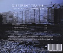 Steve Reich (geb. 1936): Different Trains für Streichquartett &amp; Tape, CD