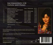 Sergej Rachmaninoff (1873-1943): Werke für Violine &amp; Klavier, CD