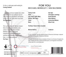 Michael Berkeley (geb. 1948): For You (Oper), 2 CDs