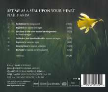 Naji Hakim (geb. 1955): Set Me As A Seal Upon Your Heart für Sopran &amp; Orgel, CD