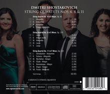 Dmitri Schostakowitsch (1906-1975): Streichquartette Nr.4, 8, 11, CD