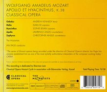 Wolfgang Amadeus Mozart (1756-1791): Apollo &amp; Hyacinthus KV 38, CD