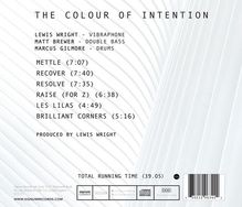 Lewis Wright (geb. 1989): The Colour Of Intention, CD