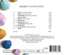 Oliver Davis (geb. 1972): Orchesterwerke "Solace", CD