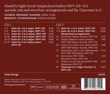 Georg Friedrich Händel (1685-1759): Cembalosuiten (1720) Nr.1-8 (HWV 426-433), 2 CDs