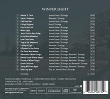 Joanna Forbes L'Estrange (geb. 1971): Winter Light - Chorwerke, CD