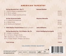 AMERICAN TAPESTRY. Samuel Barber, Wynton Marsalis, John Williams, Erich Wolfgang Korngold. Calidore String Quartet.