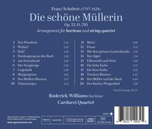 Franz Schubert: Die schöne Müllerin, Op. 25, D. 795. Arrangement für Bariton und Streichquartett. Roderick Williams, Carducci Quartet.