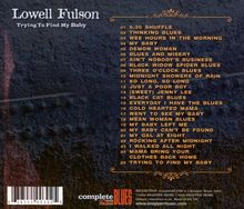 Lowell Fulsom: Trying To Find My Baby, CD