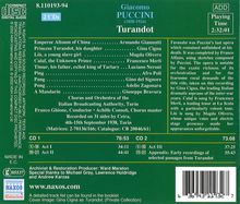 Giacomo Puccini (1858-1924): Turandot, 2 CDs