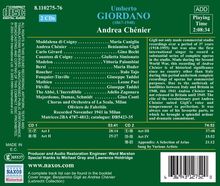 Umberto Giordano (1867-1948): Andrea Chenier, 2 CDs