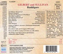 Arthur Sullivan (1842-1900): Ruddigore, CD
