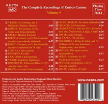 Enrico Caruso:The Complete Recordings Vol.9, CD