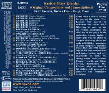 Fritz Kreisler (1875-1962): Kreisler spielt Kreisler, CD