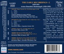 Arturo Benedetti Michelangeli - The Early Recordings Vol.2, CD