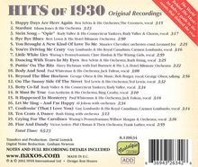 Hits Of 1930 - Happy Days Are Here Again, CD