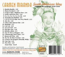 Carmen Miranda: South American Way, CD