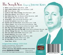 The Song Is You-Songs Of Jerome Kern, CD