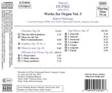Marcel Dupre (1886-1971): Orgelwerke Vol.5, CD