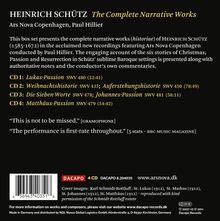 Heinrich Schütz (1585-1672): Geistliche Werke - The Complete Narrative Works, 4 CDs