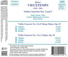 Henri Vieuxtemps (1820-1881): Violinkonzerte Nr.2 &amp; 3, CD