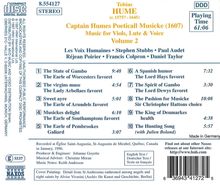 Tobias Hume (1569-1645): Poetickall Musicke (1607) Vol.2, CD