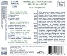 Oslo String Quartet - 20th Century Norwegian String Quartets, CD