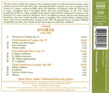Antonin Dvorak (1841-1904): Sonate für Violine &amp; Klavier op.57, CD