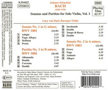 Johann Sebastian Bach (1685-1750): Sonaten &amp; Partiten für Violine BWV 1001-1003, CD