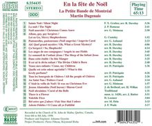 Französische Weihnachtslieder aus Kanada, CD