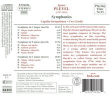 Ignaz Pleyel (1757-1831): Symphonien, CD