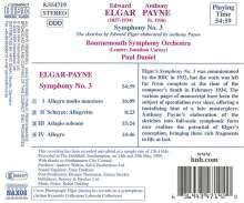 Edward Elgar (1857-1934): Symphonie Nr.3, CD