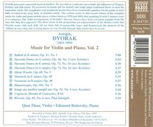 Antonin Dvorak (1841-1904): Werke für Violine &amp; Klavier, CD