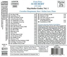 Franz Schubert (1797-1828): Lieder "Mayrhofer-Lieder" Vol.1, CD