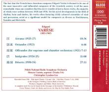 Edgar Varese (1885-1965): Orchesterwerke Vol.1, CD