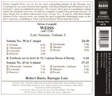 Silvius Leopold Weiss (1687-1750): Lautensonaten Vol.5, CD