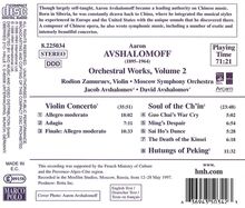 Aaron Avshalomoff (1895-1964): Violinkonzert, CD