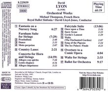 David Lyon (geb. 1938): Hornkonzert, CD