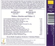 Karel Komzak II. (1850-1905): Walzer,Märsche &amp; Polkas, CD