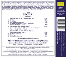 Louis Spohr (1784-1859): Streichquartette Vol.17, CD